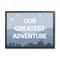 Stupell Industries Our Greatest Adventure Phrase Mountain Forest Starry Sky Framed Wall Art